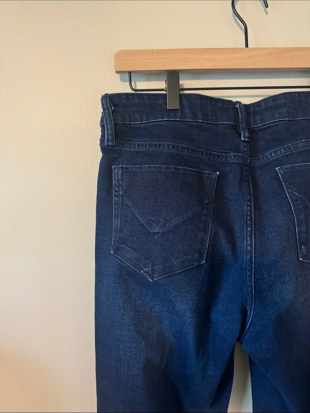 Hudson Dark Wash Stretch Straight Leg Jean